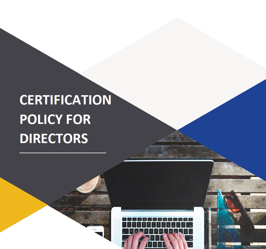 Certification Policy for Directors